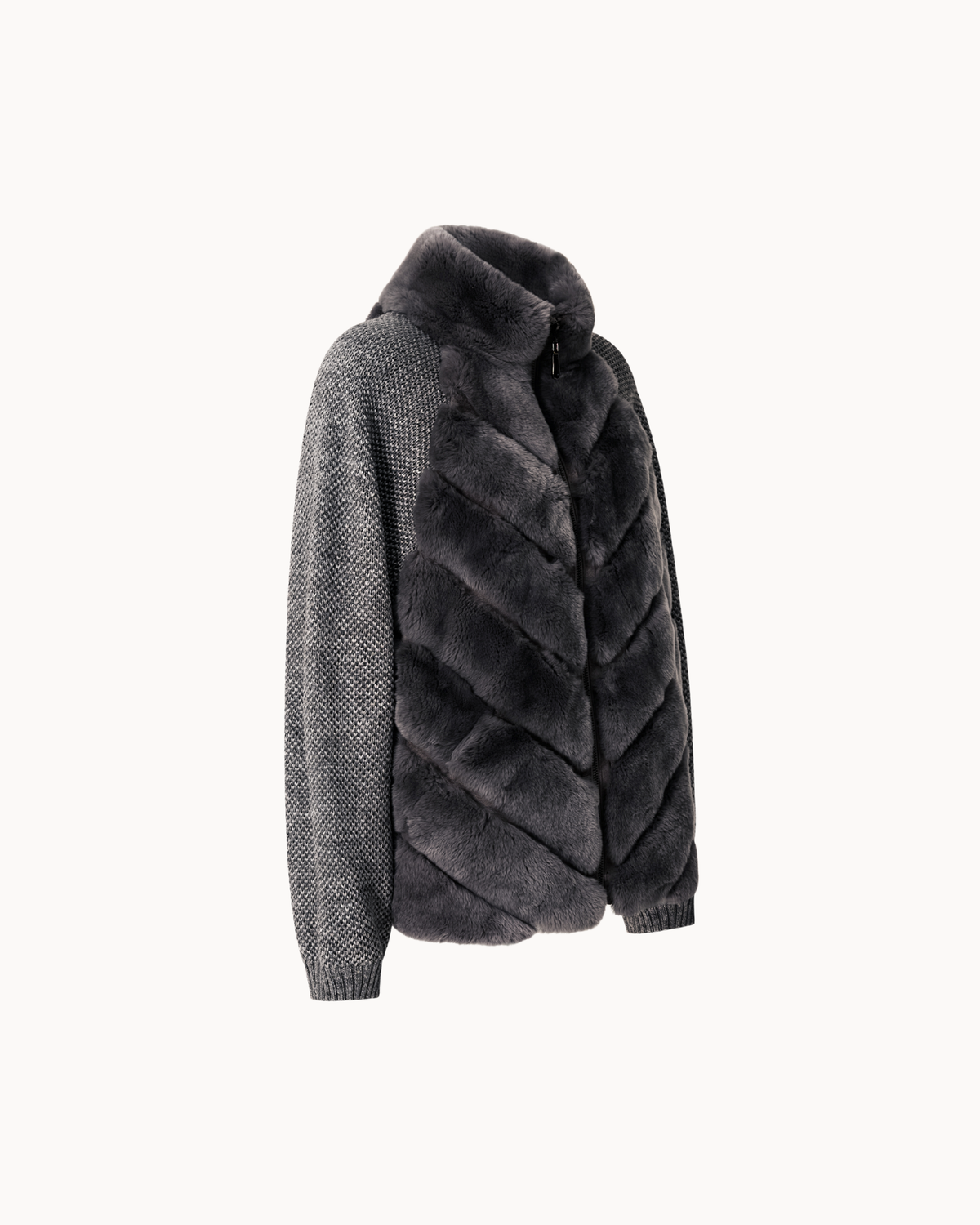 Cenya Fur Jacket - Frosted Greige