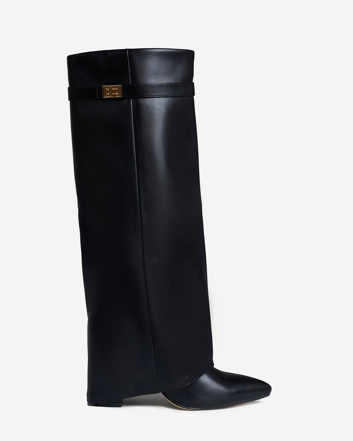 Mirelle Leather knee high boots - Black