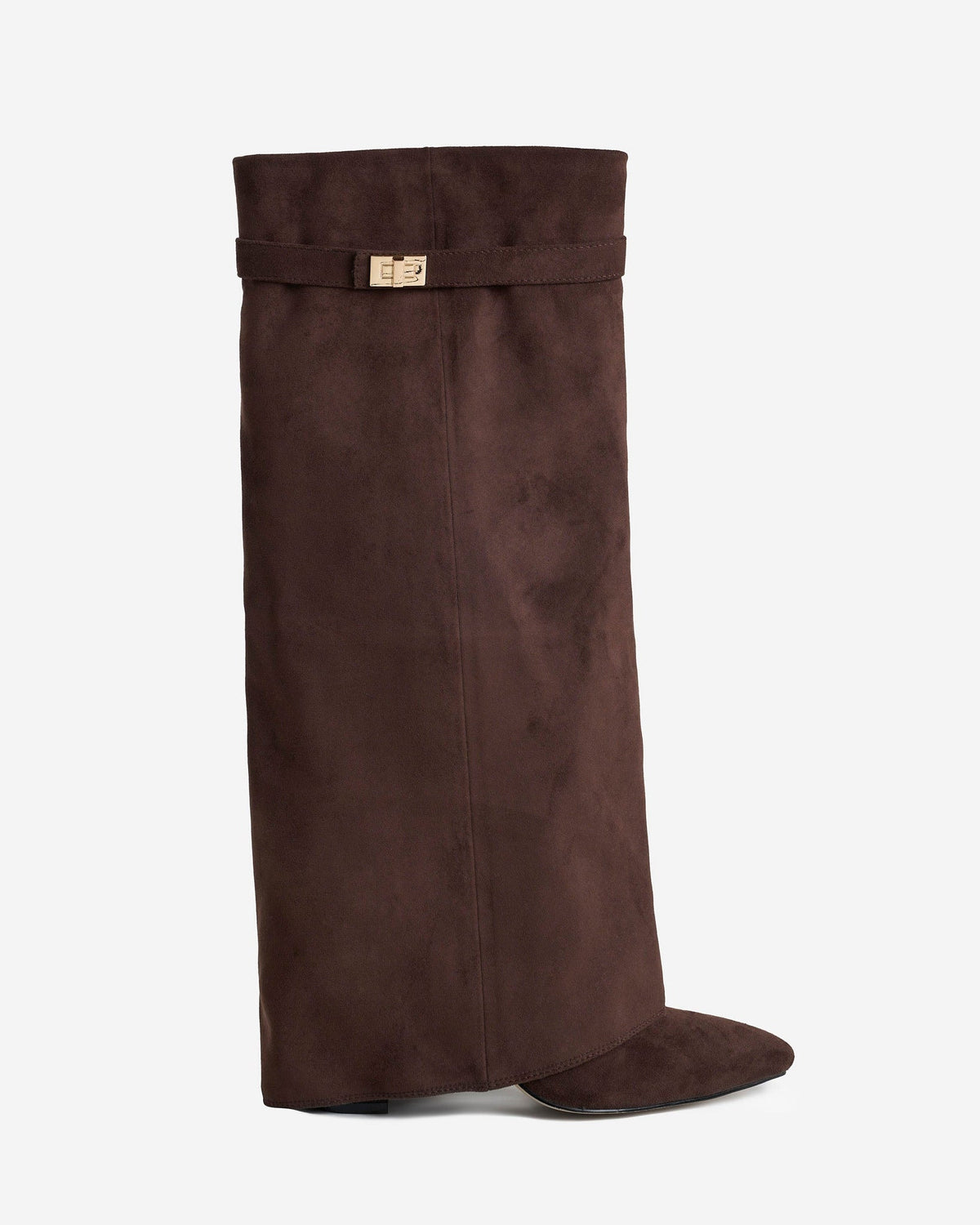Mirelle Suede knee high boots - Dark Brown
