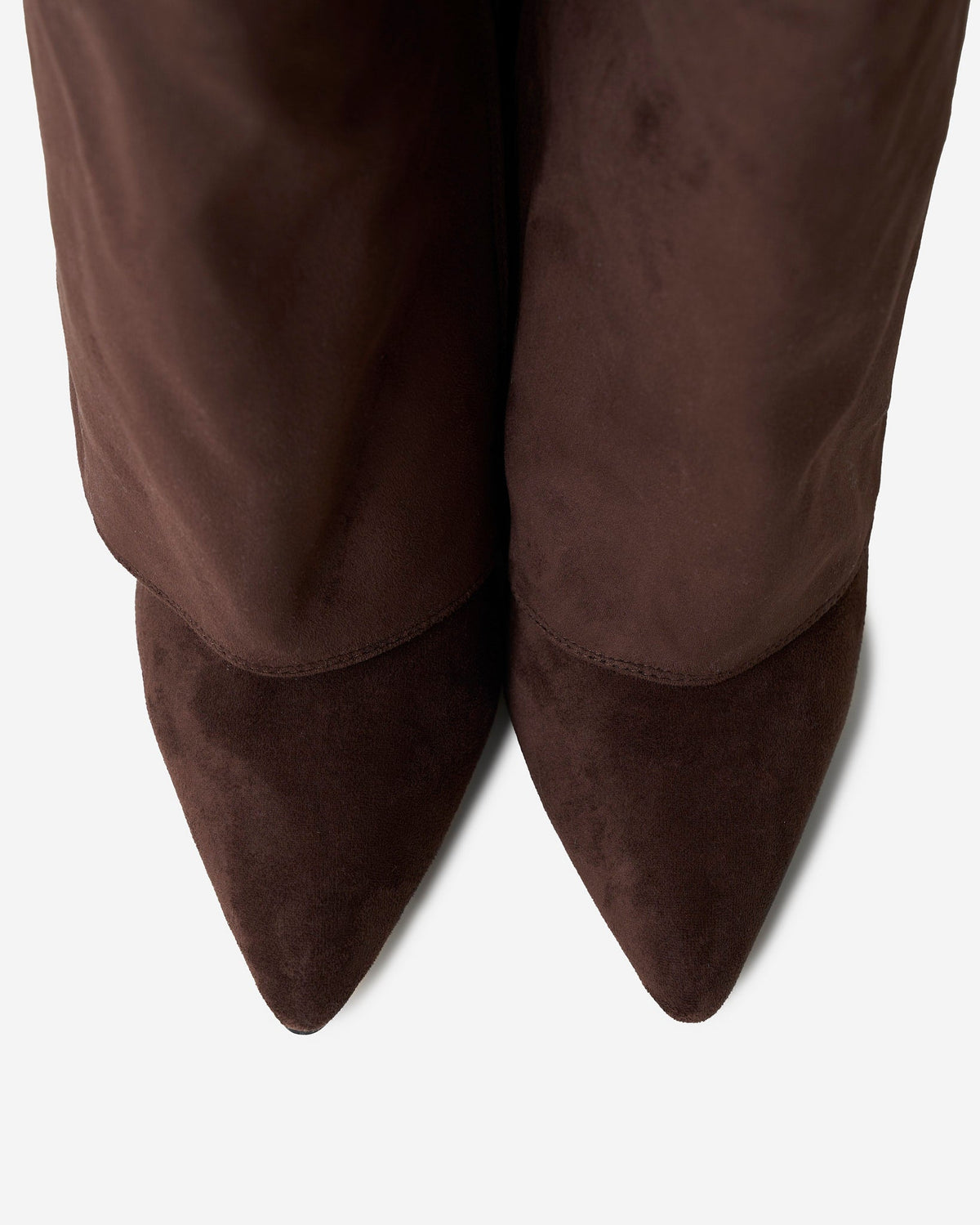 Mirelle Suede knee high boots - Dark Brown